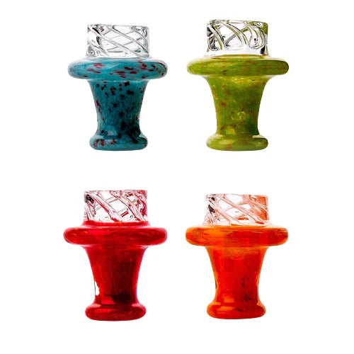 Fritted Flat Spinner Cap – Assorted Colors | Premium Spinner Carb Cap for Terp Pearls Cap · Dabber · Insert · Clip · Nail Small Biz Distributors