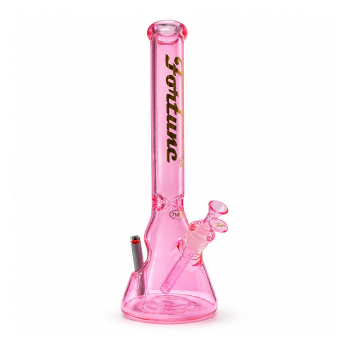 Fortune | 18" 7mm Beaker w/ Lighter Pocket