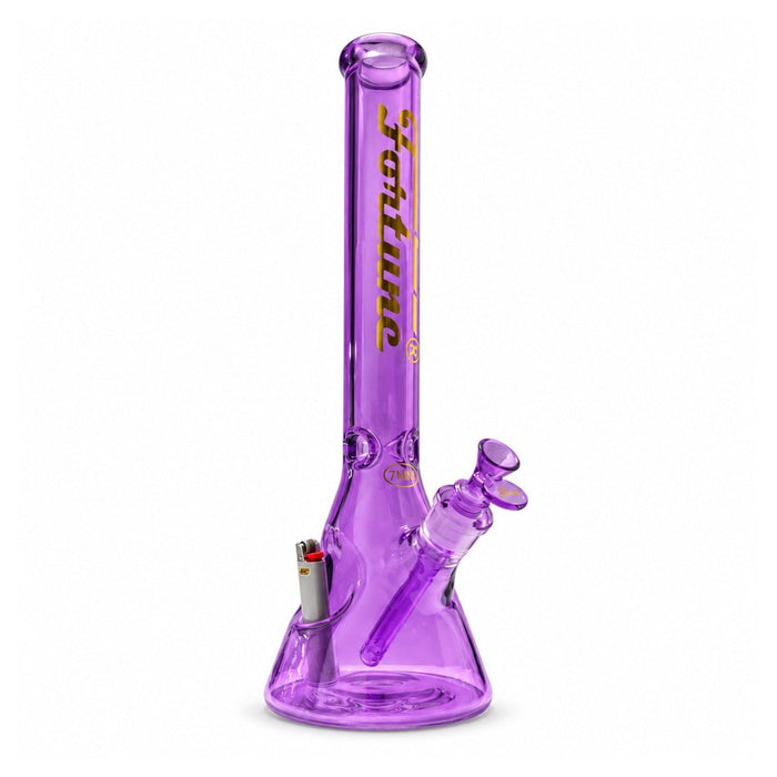 Fortune | 18" 7mm Beaker w/ Lighter Pocket