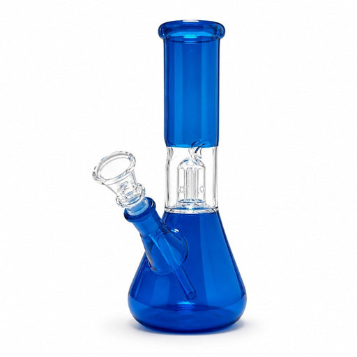 8" Color Rush Percolator Bong Glass Bong Super Supplys Inc Blue