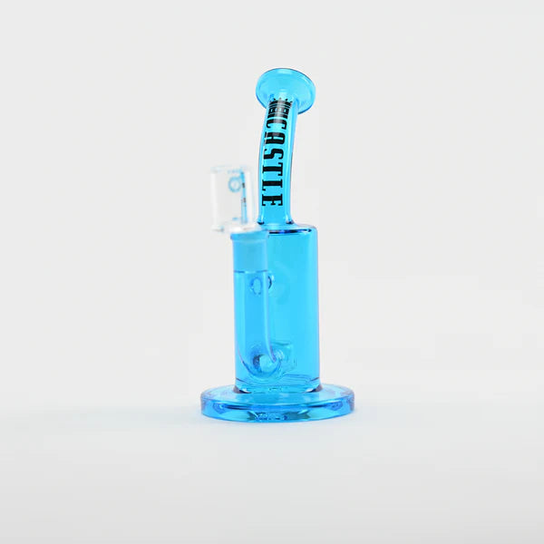 Castle Glassworks | 8.5" Barrel Dab Rig – 7mm Thick Electroplated Glass (14mm Female)