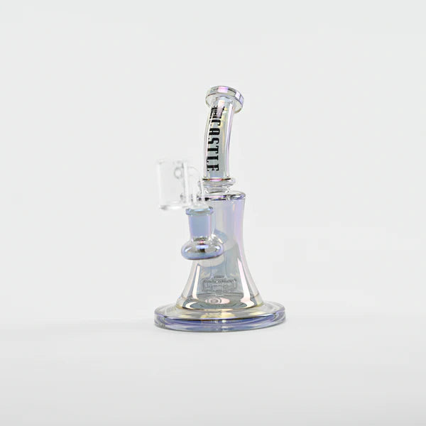 Castle Glassworks | 8.5" Bell Dab Rig – 7mm Thick Electroplated Glass (14mm Female)