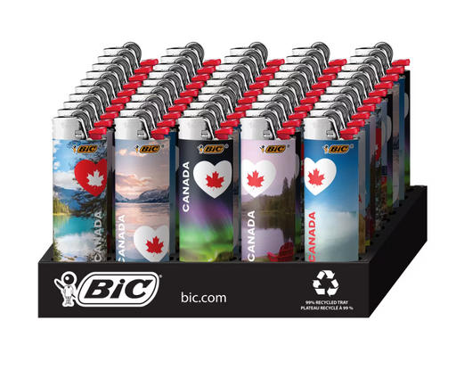 Bic Maxi Lighter [CANADIANA] New! - Display of 50 [BIC1001CA] Lighter ONE