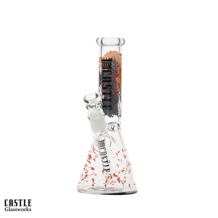 10" Bushi Beaker Bong - 5mm Thick Glass Glass Bong Castle Glassworks Default Title