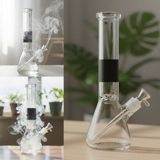 Xtreme| 14" Beaker Base 7mm Glass Bong-Dark Blue [C1035-1] Glass Bong Canadian Distributor