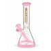 Fortune | 10" Color Accent Beaker Glass Water Pipe – 5mm Glass Bong Fortune Pink