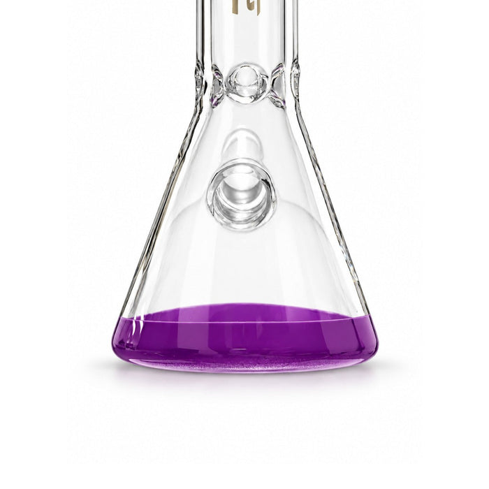 Fortune | 10" Color Accent Beaker Glass Water Pipe – 5mm Glass Bong Fortune