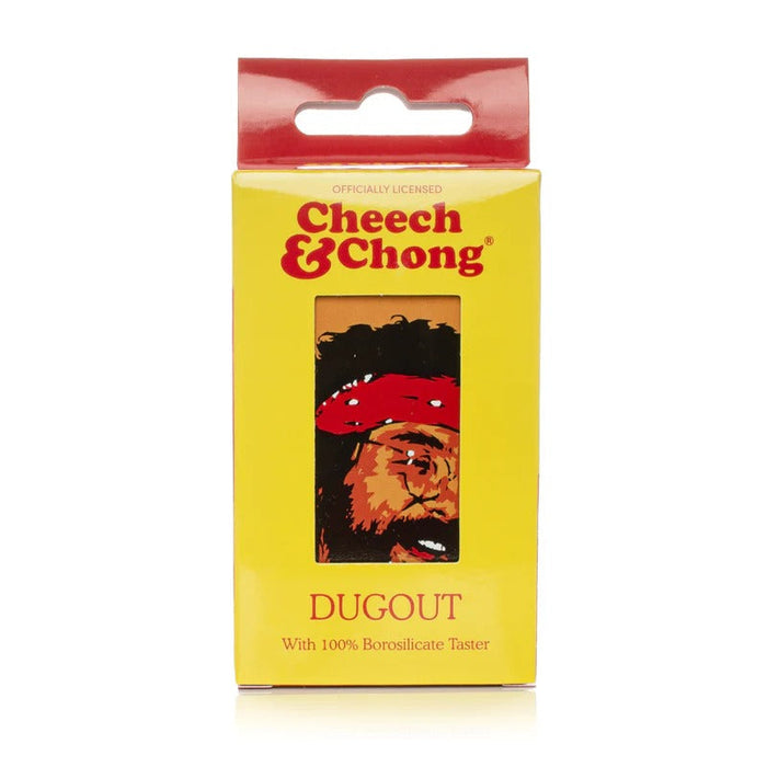Cheech & Chong | 3.8" Pop Art Dugout W/Borosilicate Taster Dugout West Coast Gifts
