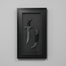 Knife Frame Black Display Wall Glass Mounted Décor (CDYWL-2558) Flag · Sign · Deco Canadian Distributor