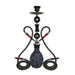 Zebra Heart 2 Hose HOOKAH 28" TALL Hookah Jatiimports LLC Black