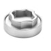 2 Part Grinder, Embossed Top [CN5617] Herb Grinder Canadian Distributor Silver (C)