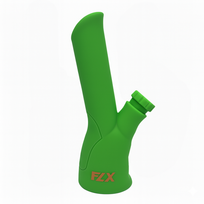 FLX | 200 – 9" Silicone Inductor Bong Resin · Silicone · Plastic Bong Bestfive Enterprise Ltd. Green