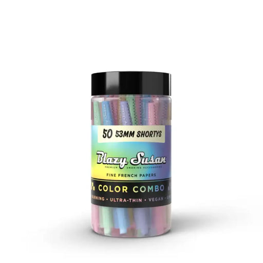 SC Blazy Susan Rainbow Shorty 53mm Cones 50 ct Jar