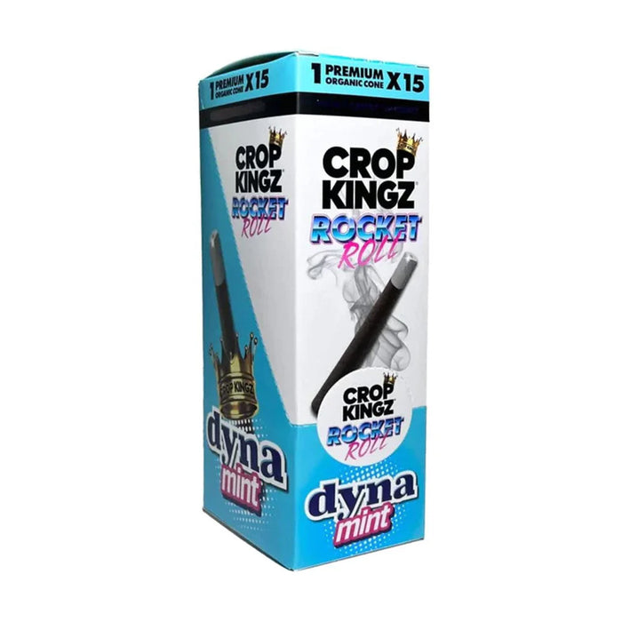 Crop Kingz | Rocket Rolls – Pre-Rolled Hemp Cones with Edible Candy Tip (15 Packs / Box) Leaf Wrap LEHIGH WHOLESALE DYNA MINT