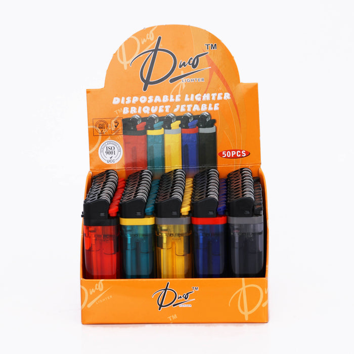 DUCO™ | DISPOSABLE LIGHTER DISPLAY OF 50