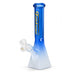 Fortune | 10" Dual-Tone Geometric Beaker Bong Glass Bong Fortune Blue Frost