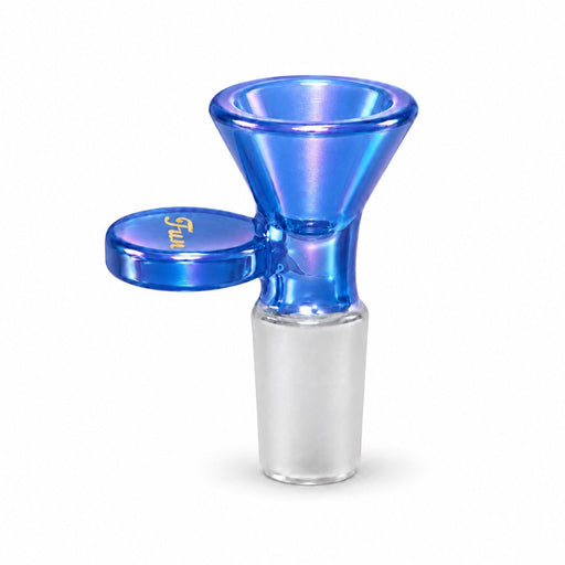 Fortune | 14mm Fun Aurora Glass Bowl Piece with Handle – Assorted Colors Bowl · Popper Fortune Blue