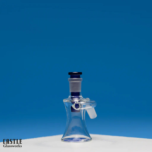 Castle Glassworks | Ash Catcher - Dry [CA-004] Bongs Accessories Castle Glassworks Blue