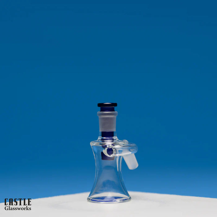 Castle Glassworks | Ash Catcher - Dry [CA-004] Ashcatcher · Percolator · Filter · Mouthpiece Castle Glassworks Blue