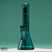 Castle Glassworks | 14" Electroplated Beaker [C-004] Glass Bong Castle Glassworks Teal