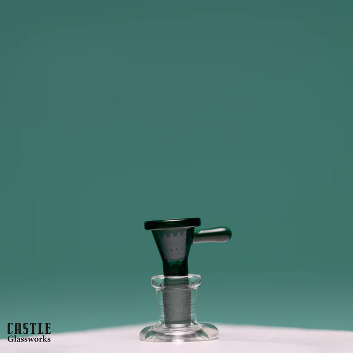 Castle Glassworks | Bowl – Stick Tab Bowl [CB-005] Bowl · Banger · Oil Burner Castle Glassworks Teal