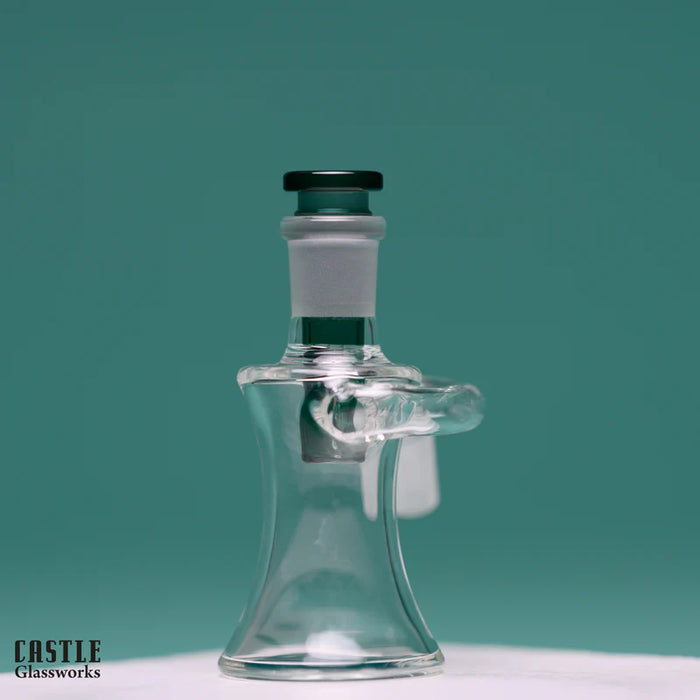 Castle Glassworks | Ash Catcher - Dry [CA-004] Ashcatcher · Percolator · Filter · Mouthpiece Castle Glassworks Teal