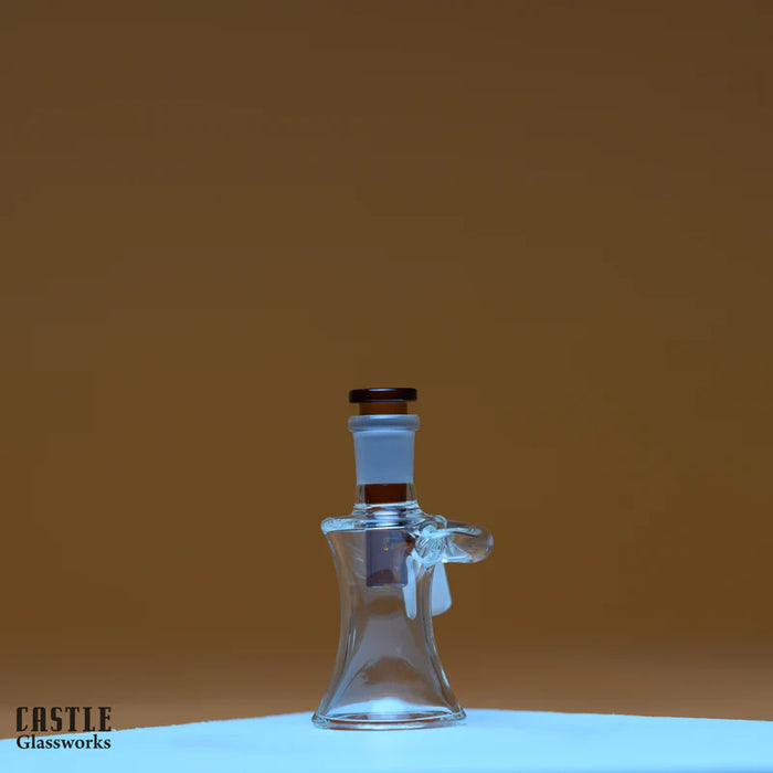 Castle Glassworks | Ash Catcher - Dry [CA-004] Ashcatcher · Percolator · Filter · Mouthpiece Castle Glassworks Amber