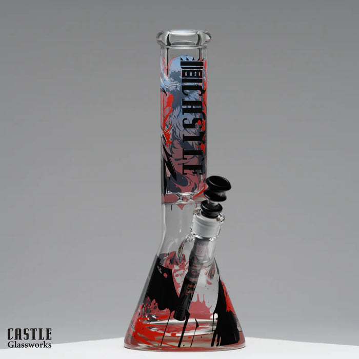 Castle Glassworks | 14" Raven [CG-303] Glass Bong Castle Glassworks