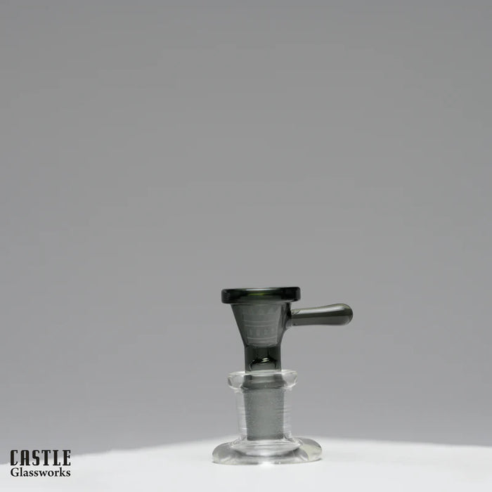 Castle Glassworks | Bowl – Stick Tab Bowl [CB-005] Bowl · Banger · Oil Burner Castle Glassworks Grey