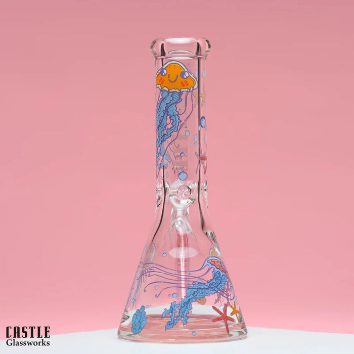 Castle Glassworks | 12" Jelly Fish [CG-405] Glass Bong Castle Glassworks