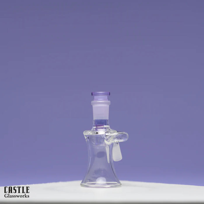 Castle Glassworks | Ash Catcher - Dry [CA-004] Ashcatcher · Percolator · Filter · Mouthpiece Castle Glassworks Purple