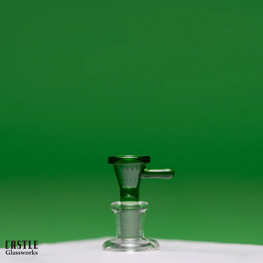 Castle Glassworks | Bowl – Stick Tab Bowl [CB-005] Bongs Accessories Castle Glassworks Green