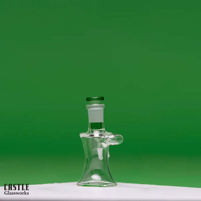 Castle Glassworks | Ash Catcher - Dry [CA-004] Ashcatcher · Percolator · Filter · Mouthpiece Castle Glassworks Green