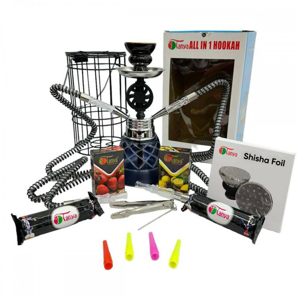 Tanya Hookah Kit Combo Cage Kit Hookah 2 Hose Inside A Cage — One Wholesale