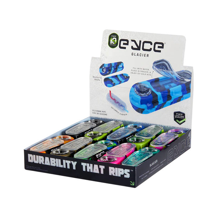 Eyce | Glacier Spoon Pipe Display – Pack of 10 (Assorted)