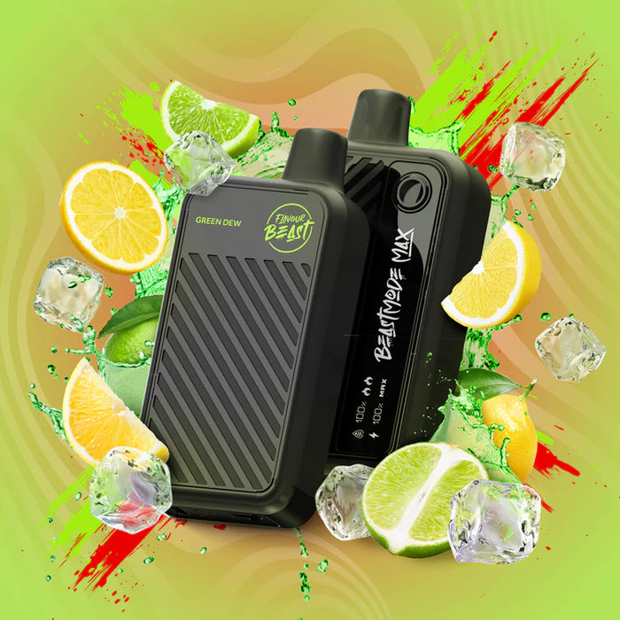 [ON] Flavour Beast | Mode Max 18K puff Disposable Box of 5 Ontario Excise Tax ONE Chuggin' Green Dew