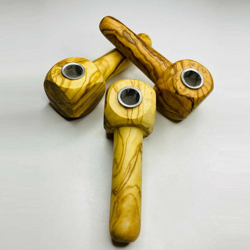 olive wood tobacco pipe Dapper 9mm Blue Band Poker VOW | Olive Wood Apple