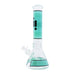 14" Infyniti Grid Pattern Beaker Water Bong ( GP1598 ) Glass Bong ONE Green