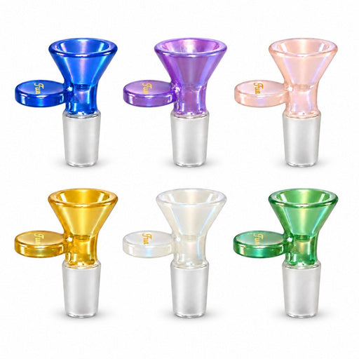 Fortune | 14mm Fun Aurora Glass Bowl Piece with Handle – Assorted Colors Bowl · Popper Fortune