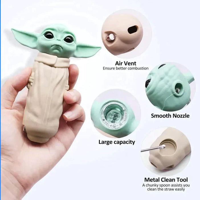 4.5" YD Silicone Hand pipe Silicone Hand Pipe JJ Distribution