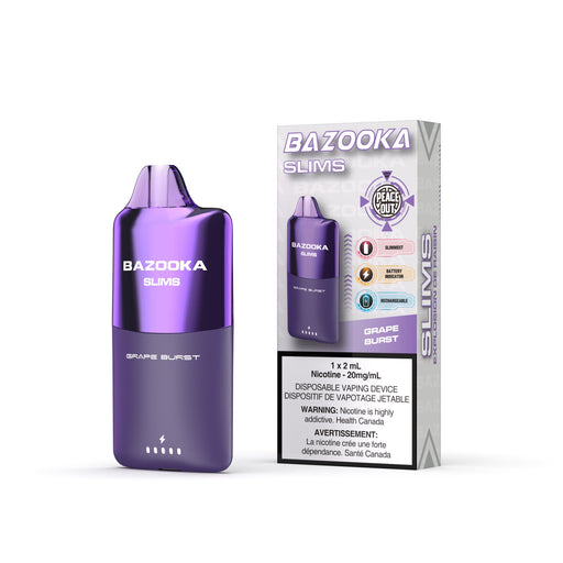 Bazooka | Slims Box of 5 Vape Daddy Grape Burst