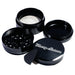 Blazy Susan | 4-Piece Aluminum Grinder - 2.5" Regular Smoking Cat Distribution Black
