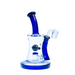 Hoss | 10" Hourglass Marble Rig [H509] Glass Rig Smoking Cat Distribution Blue