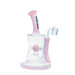 Hoss | 10" Hourglass Marble Rig [H509] Glass Rig Smoking Cat Distribution Milk Pink