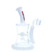 Hoss | 10" Hourglass Marble Rig [H509] Glass Rig Smoking Cat Distribution Milk White