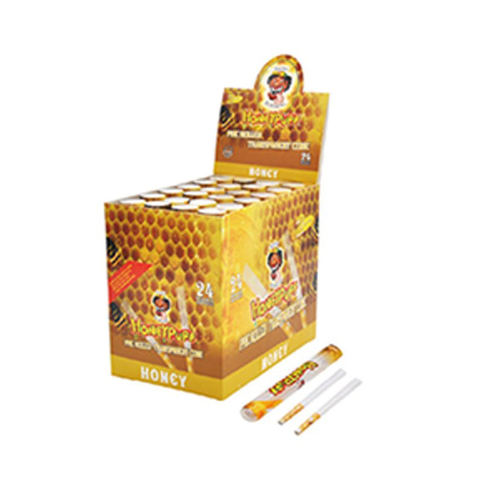 Honey Puff | Pre-Rolled Transparent Flavor Cones – 1 1/4 [P8226-02] ROLLING PAPER Canadian Distributor Honey