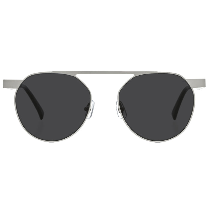 Premium K-Designed Sunglasses - Round B Sunglasses EyeEye Silver