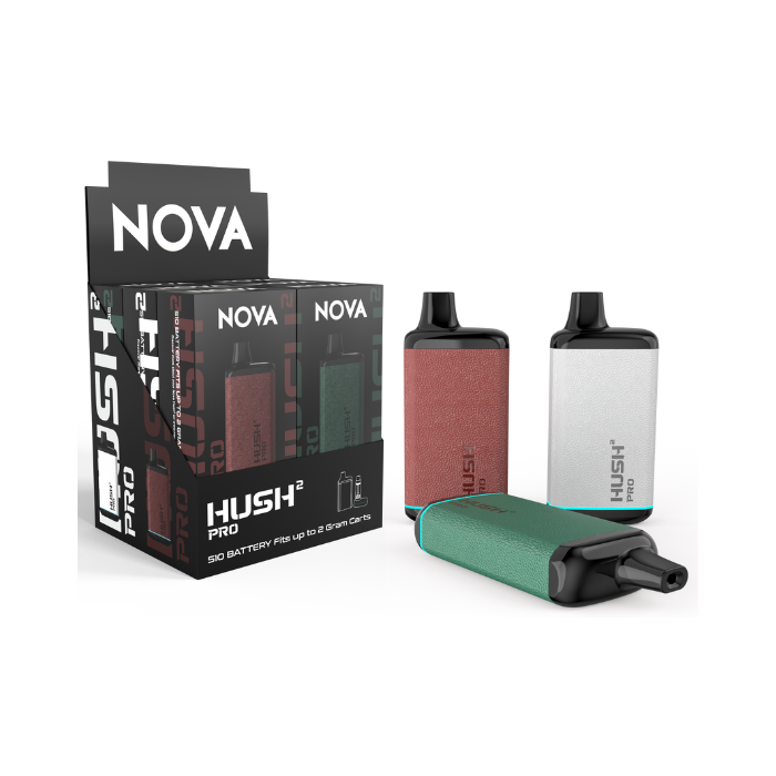 Nova | New Hush 2 Pro 510 Thread Battery Vape (Leather Edition) Display of 6