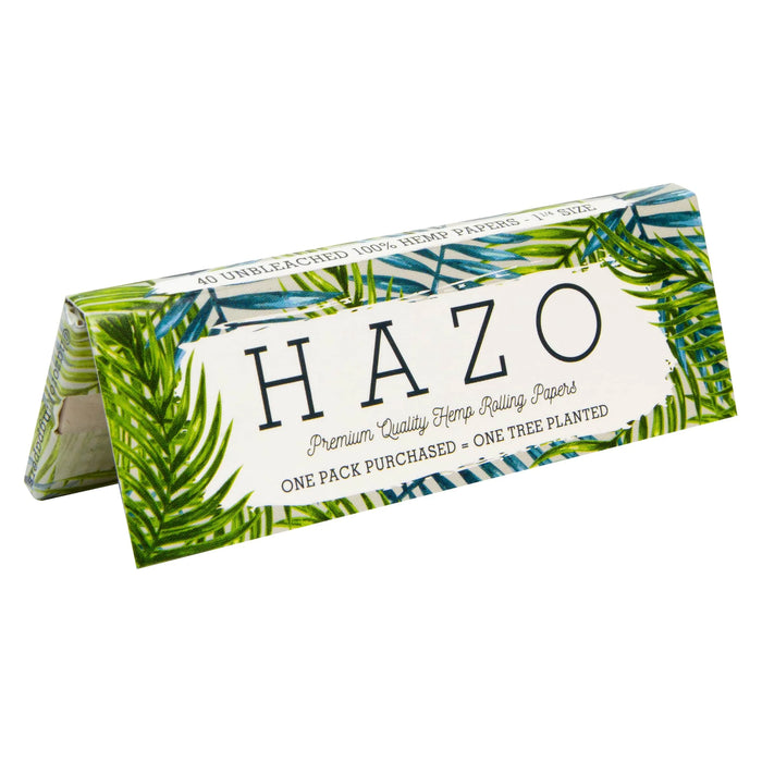 HAZO Hemp Rolling Papers | 1 1/4" - Full Display of 50x Booklets | Plants 50 Trees! ROLLING PAPER HAZO