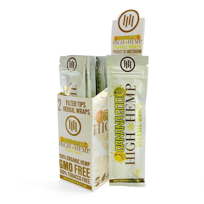 High Hemp | Organic Wraps Wraps – 2 Count (25 Packs / Box) Leaf Wrap LEHIGH WHOLESALE BANANA GOO